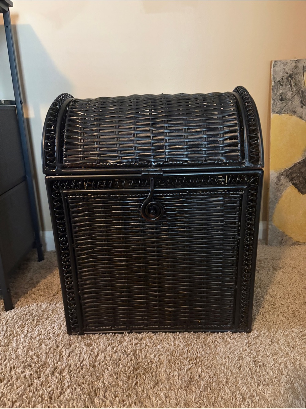 Black Woven Storage Chest - Home Accents